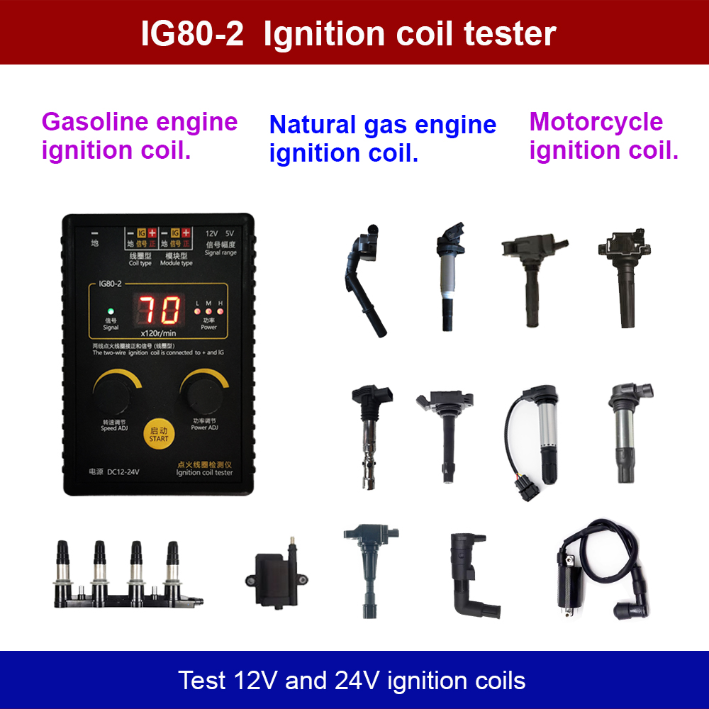 Co Detector Plug - Update! IG80-2 Auto-ontstekingsspoeltester, test voor aardgas-