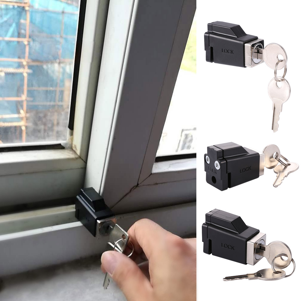 Window Lock Bar - Aluminium raamsloten met 2 sleutels Raambegrenzer