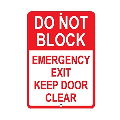 Emergency Exit Sign - Vincenicy Metalen Bord Geweldig Aluminium Tin