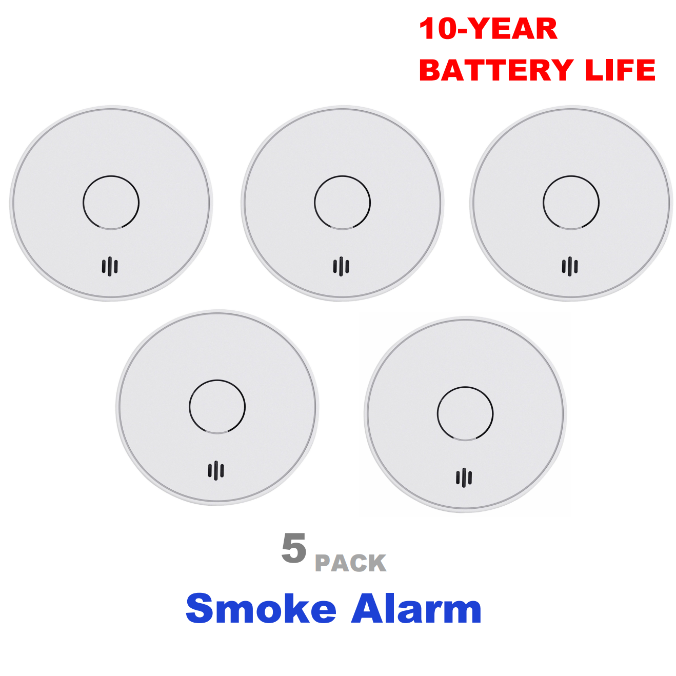 Smoke Detector Interconnected - Rookmelder voor thuis, 10 jaar batterij