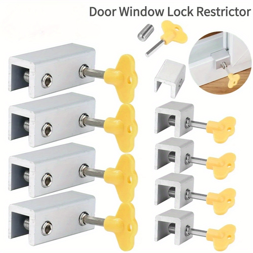 Window Lock Bar - 2-4 Stuks Verstelbare Venster Lock Stopper