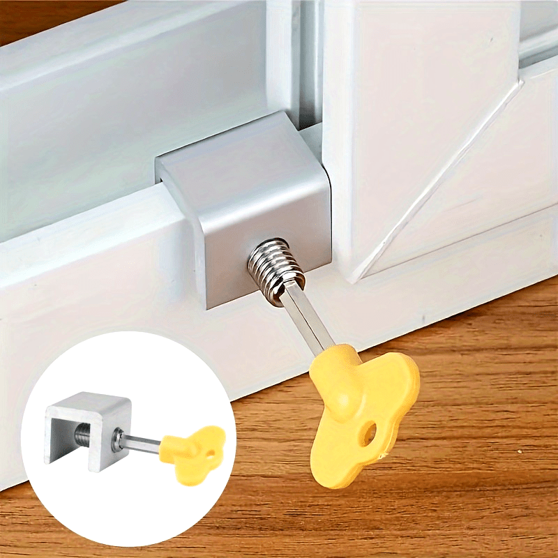 Window Lock Bar - 3 sets deur- en raambegrenzingsklemmen, schuifraamslot