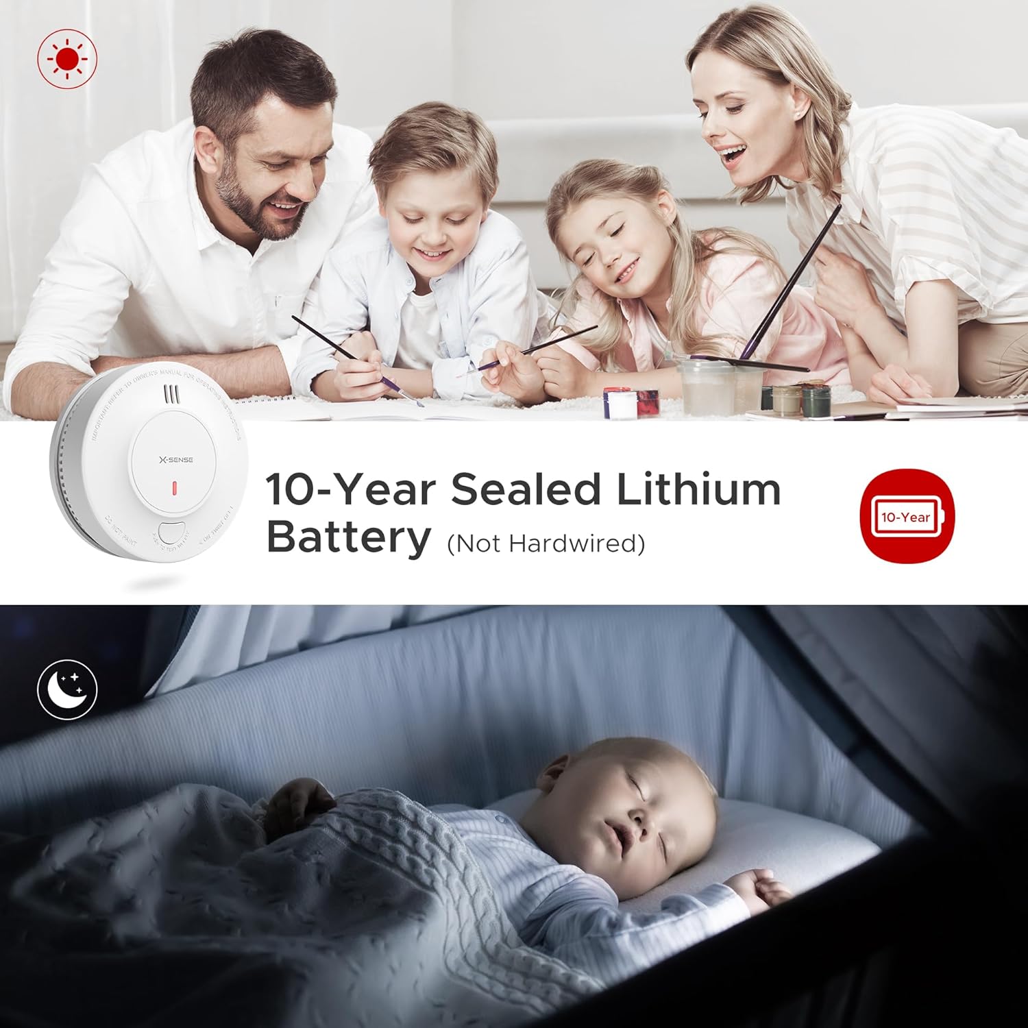 X-Sense Rookmelder, 10 jaar ba - Smoke Detector Interconnected recensie en prijs
