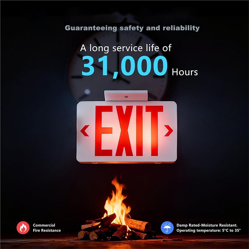 【A10R】Rood Nooduitgangbord Met - Emergency Exit Sign recensie en prijs