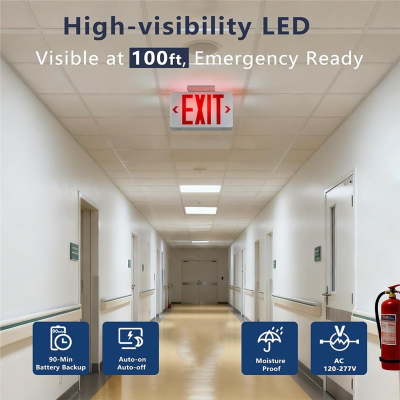 【A10R】Rood Nooduitgangbord Met - Emergency Exit Sign recensie en prijs