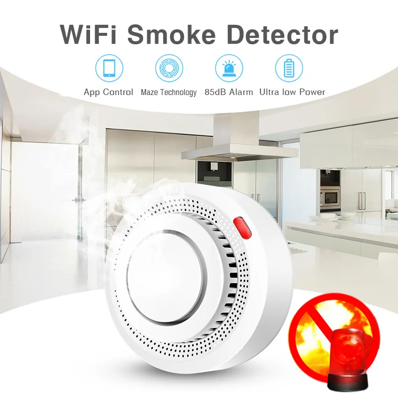 Tuya Smart WiFi Rooksensor Bra - Smoke Detector Interconnected recensie en prijs
