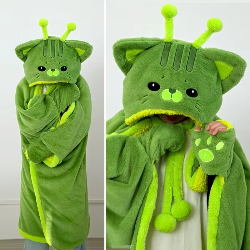 Cartoon schattige alien kat ho - Fire Blanket Kitchen recensie en prijs
