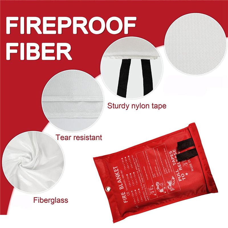 B48B-8PCS Noodbranddeken, Bran - Fire Blanket Kitchen recensie en prijs
